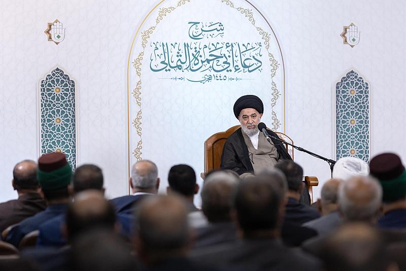 السيّد الصافي يقدّم المحاضرة الرمضانية الخامسة في شرح دعاء أبي حمزة الثمالي