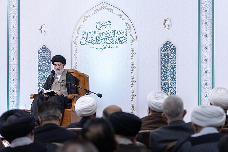السيد الصافي يقدم المحاضرة الرمضانية العاشرة في شرح دعاء أبي حمزة الثمالي