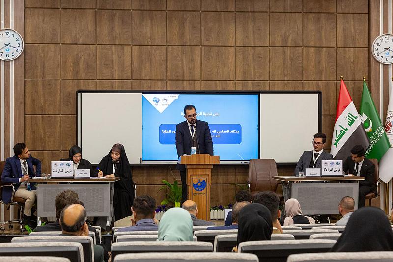 جامعة الكفيل تحقق التأهل في تصفيات مونديال مناظرات الجامعات العراقية