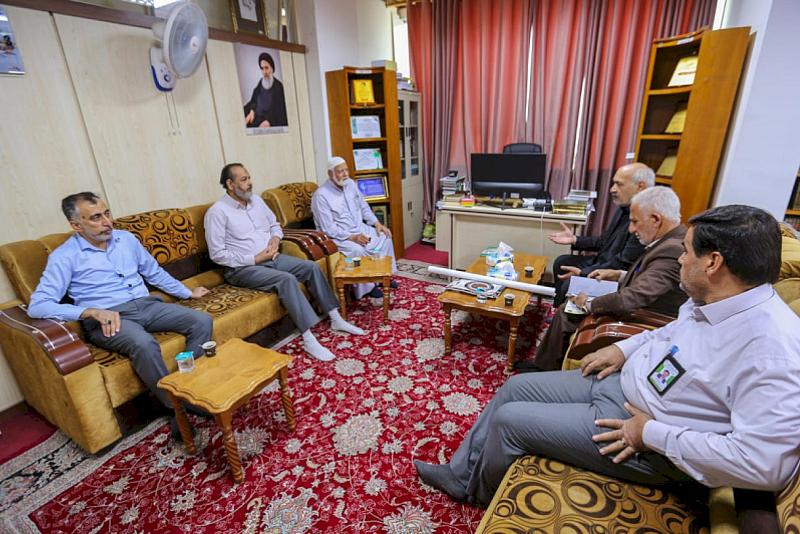 قسم المعارف يبحث سبل التعاون مع مؤسستين ثقافيتين لدعم الحركة الثقافية في البصرة