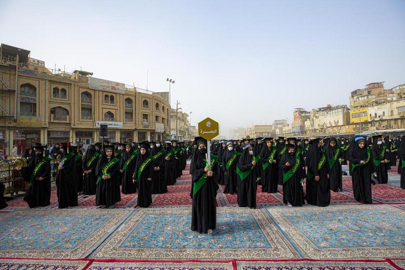 السيّدُ الصافي مخاطباً طالبات الجامعات العراقيّة: (أنتنّ أملُ البلادِ وإشراقةُ المستقبلِ)