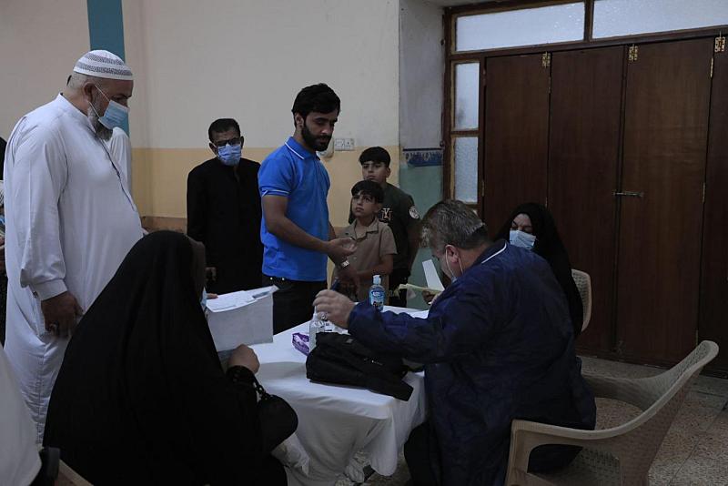  أهالي قضاء المعامل يرحبون بمبادرة العتبة العباسية في تقديم الخدمات الصحية