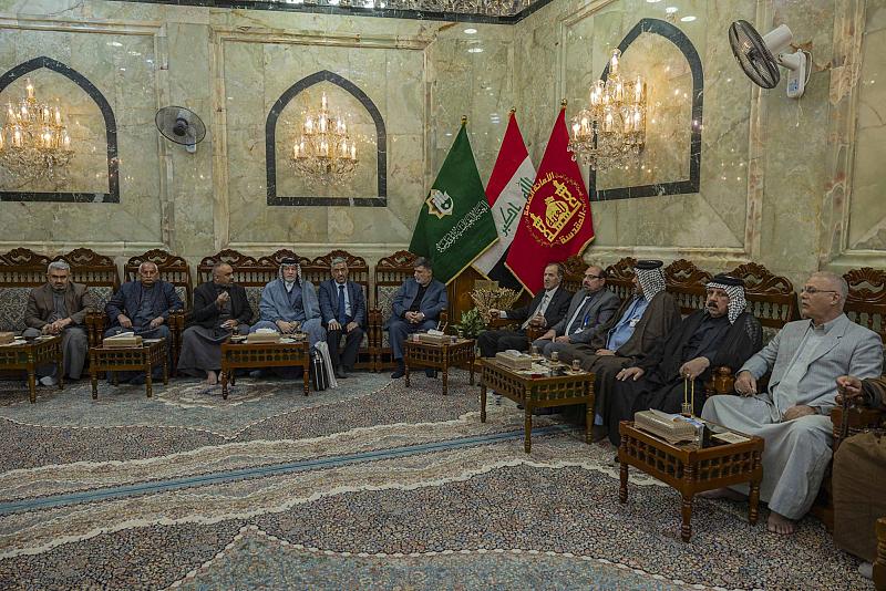 العتبة العباسية تستقبل وفدًا من الملتقى الثقافي للسجناء السياسيين في محافظة واسط