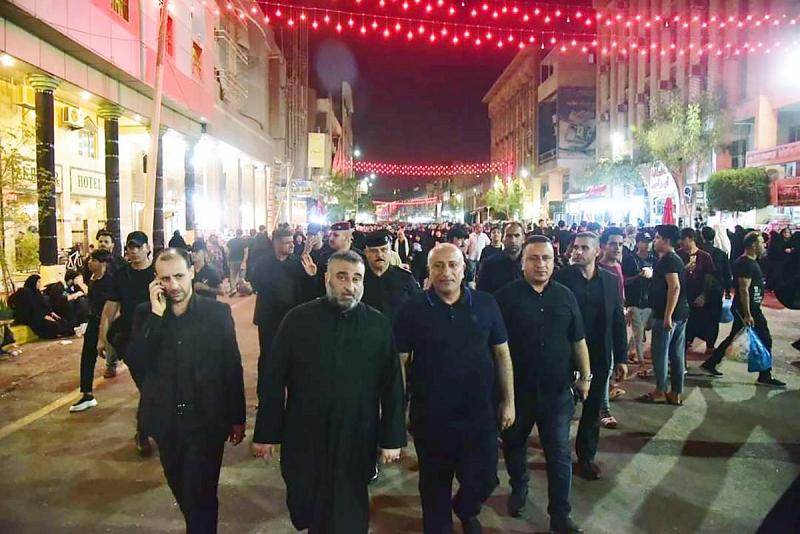 الأمين العام للعتبة المقدسة يجري جولة ميدانية برفقة محافظ كربلاء للوقوف على آخر الاستعدادات لزيارة الأربعين