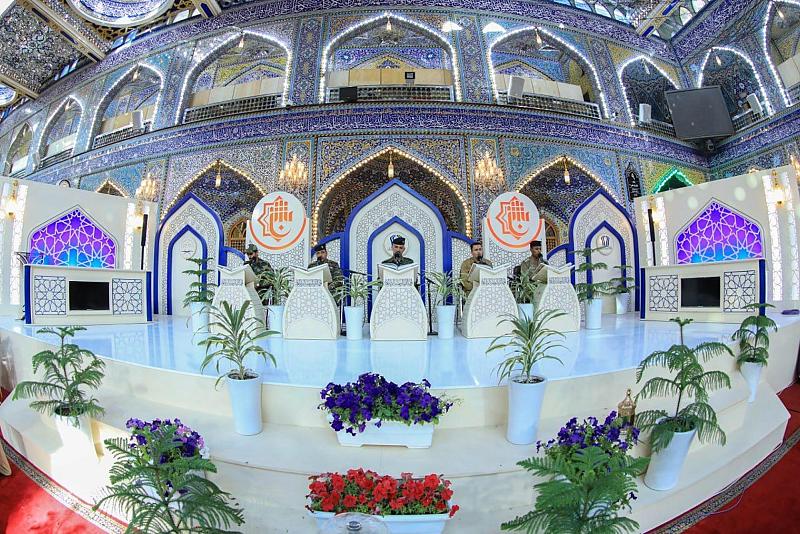 منتسبو القوات الأمنية يشاركون في الختمة القرآنية الرمضانية المرتلة