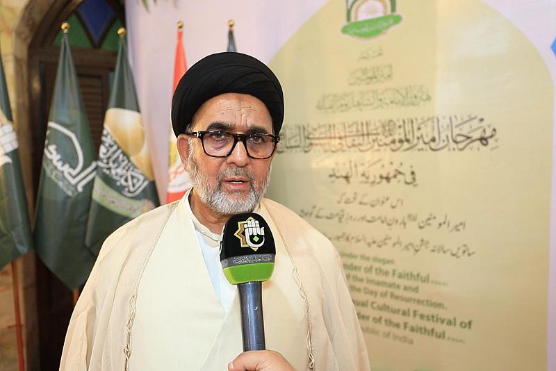 ممثل المرجعية الدينية العليا في الهند: مهرجان أمير المؤمنين (عليه السلام) من أكبر المهرجانات التي أقيمت في البلاد