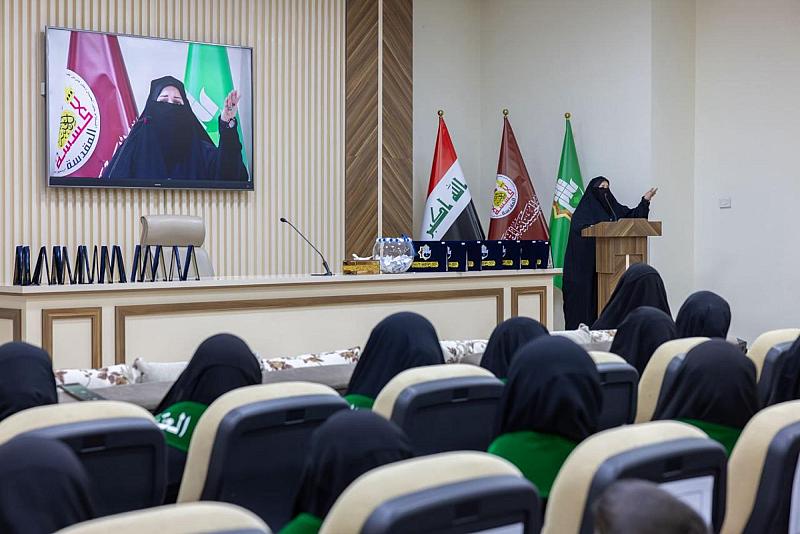 طالبة في جامعة أم البنين (عليها السلام) تعلن مشروعين علميين مستقبليين