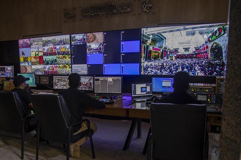 قسم الإعلام يوفّر خدمة البث المباشر للقنوات الفضائية الناقلة لزيارة الأربعين