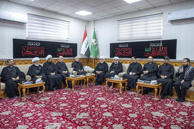 وفد من العتبة الرضوية المقدسة يشيد بخدمات العتبة العباسية المقدسة لزائري الأربعين