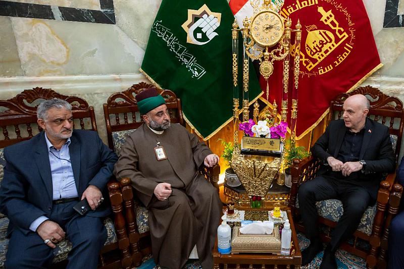 السفير التركي لدى العراق في العتبة العباسية لبحث سبل التعاون المشترك