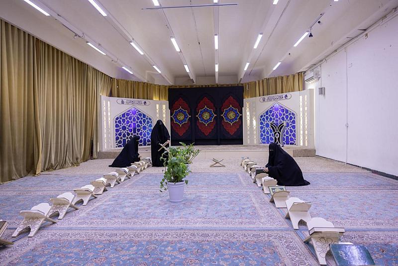 القسم النسوي في مجمع العلقمي يقدّم خدمات متنوّعة لزائرات الأربعين على محور بابل