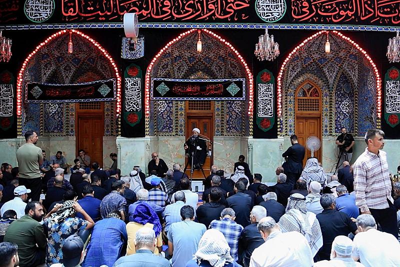 قسم الشؤون الدينية يقدم محاضرة عن سيرة الإمام الحسن (عليه السلام)