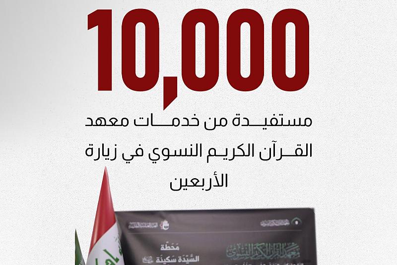 أكثر من 10,000 مستفيدة من خدمات معهد القرآن الكريم النسوي في زيارة الأربعين