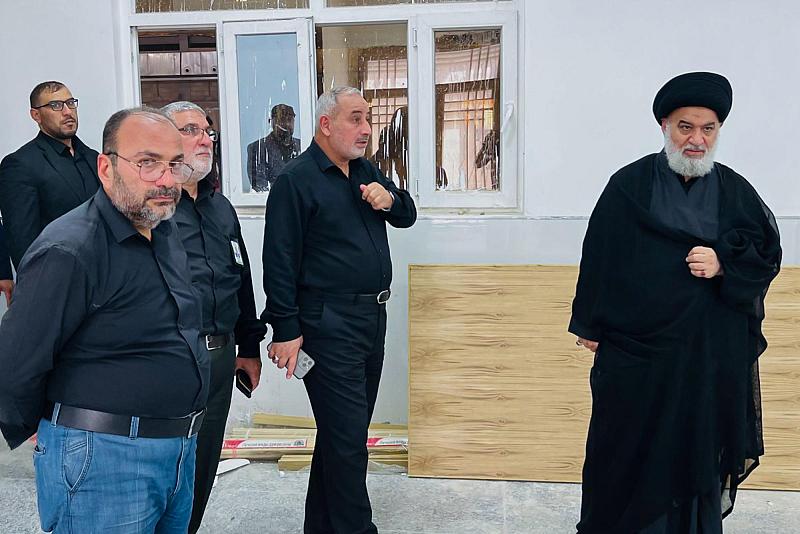 السيّد الصافي يطلع على استعدادات مجمع أبي الفضل العباس (عليه السلام) لخدمة الزائرين