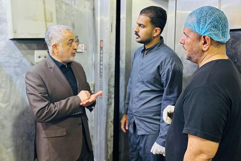 رئيس قسم المضيف يطّلع على الخدمات المقدّمة لزائري الإمامين العسكريين (عليهما السلام) في سامراء