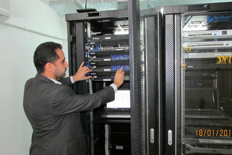 بمواصفات عالمية تحاكي التطور والحداثة شعبة الاتصالات تنجز المنظومات الالكترونية لجامعة العميد...