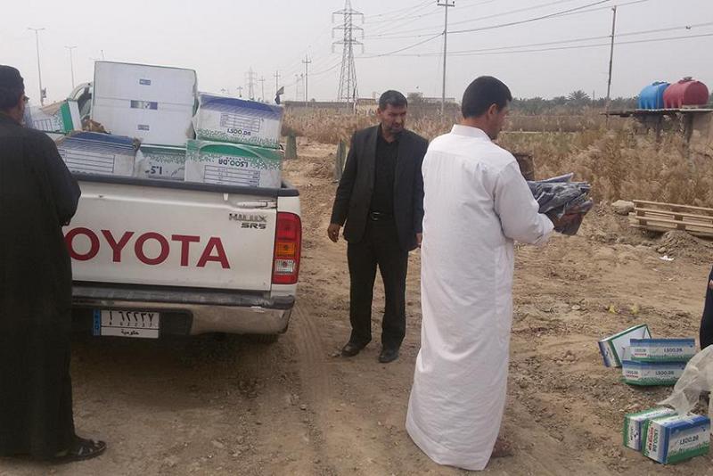 لجنة إغاثة المهجّرين في العتبة العبّاسية المقدّسة تُواصل تقديم الدّعم والمساعدات للعوائل النازحة..