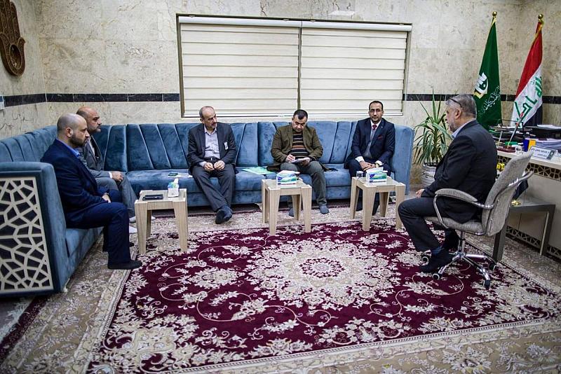 وفد ديوان الوقف الشيعيّ وقسم التطوير يناقشان التعاون في مجال التخطيط والتدريب