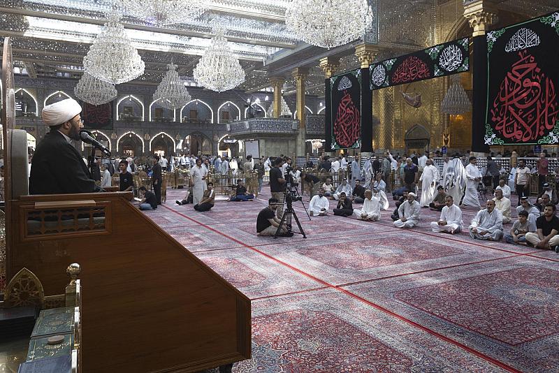 العتبة العباسية المقدسة تقيم مجالسها العزائية بذكرى شهادة الإمام الجواد (عليه السلام)