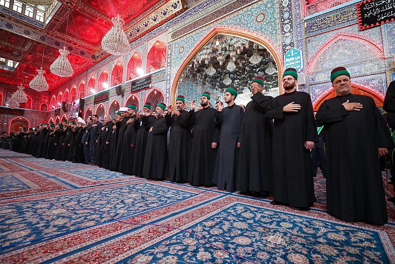 خدمة العتبتين المقدستين يحيون ذكرى شهادة الإمام الباقر (عليه السلام)