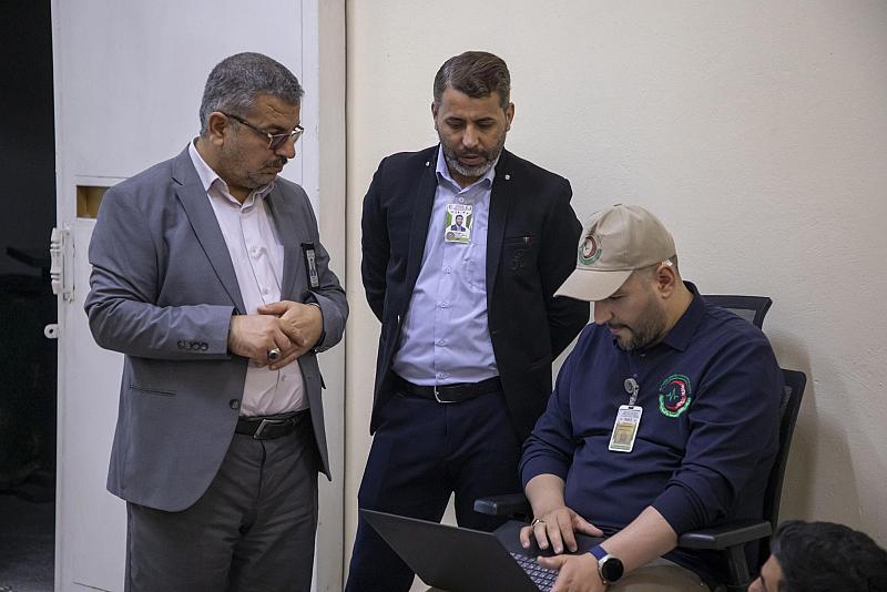 مركز الكفيل للصحّة والسلامة يواصل تنفيذ الممارسة التطبيقية لملاكات أقسام العتبة العباسية المقدسة