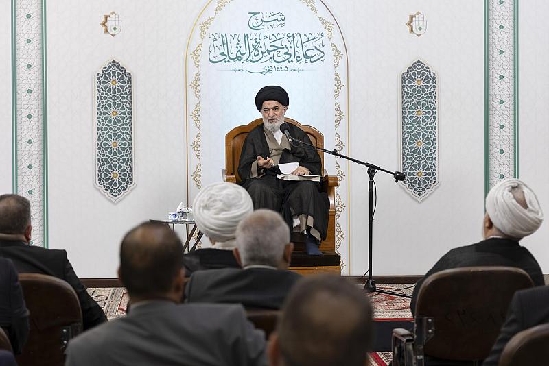  السيّد الصافي يقدّم المحاضرة الرمضانية الثانية عشرة في شرح دعاء أبي حمزة الثمالي