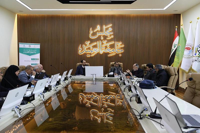 جامعة العميد وقسم المشاريع الهندسية يناقشان التصاميم النهائية لمستشفى الجامعة التعليمي