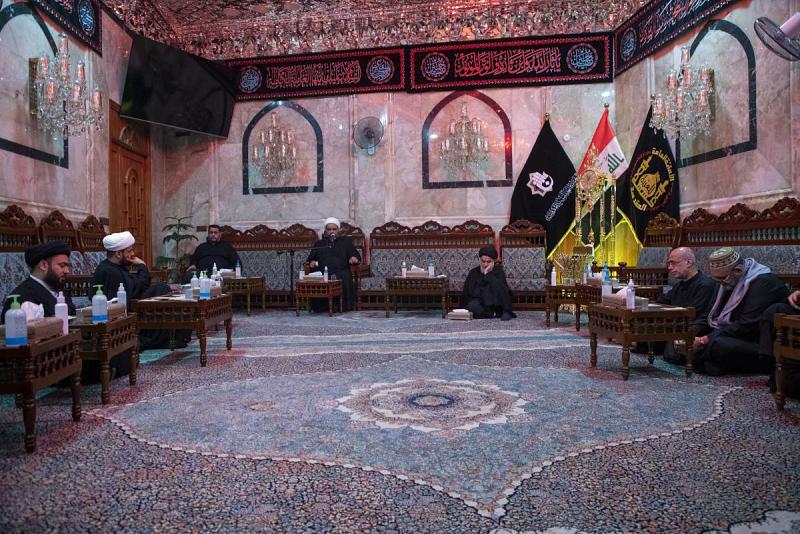 العتبةُ العبّاسية المقدّسة تُقيم مجلسَ عزاءٍ بذكرى أربعين الإمام الحسين (عليه السلام)