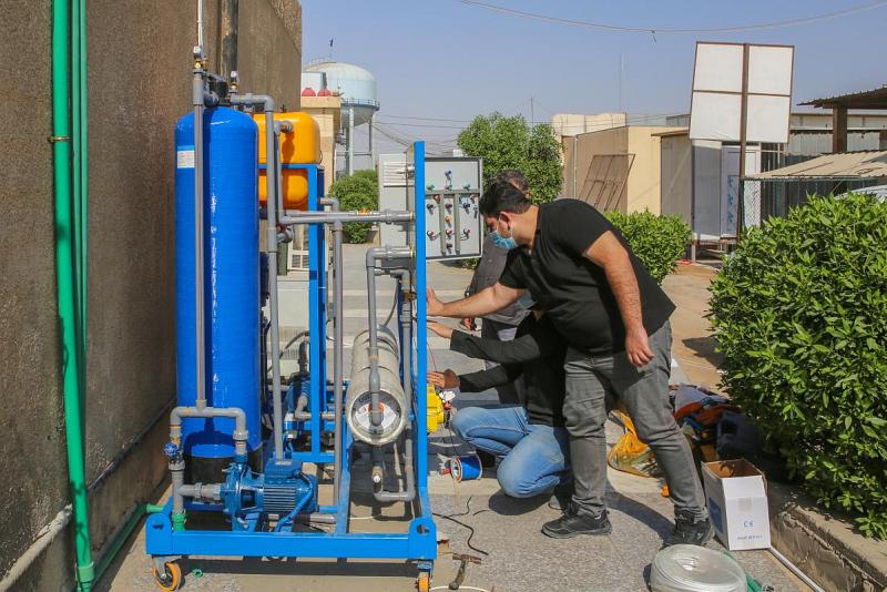 بسعة 1000لتر/ ساعة: العتبةُ العبّاسية المقدّسة ترفد مستشفى الأطفال في كربلاء بمحطّةٍ لتصفية المياه