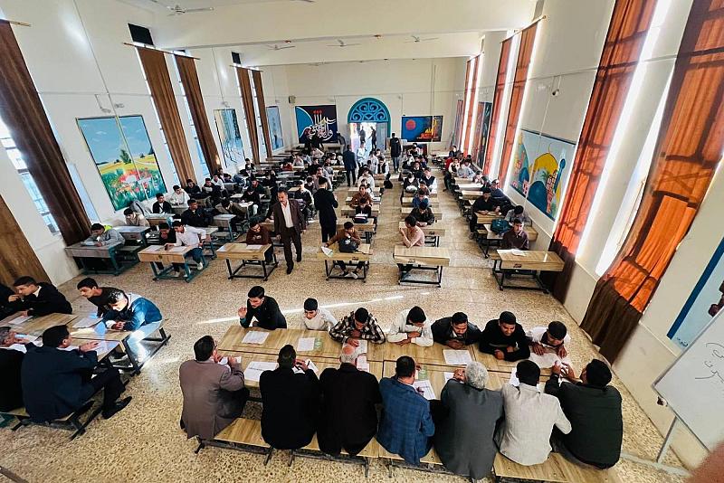 المجمع العلمي ينظّم مسابقة في إتقان الصلاة لطلبة إعدادية الشيخ الكليني في بابل