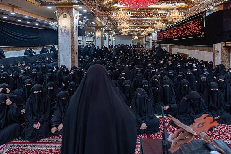 شعبة مدارس الكفيل الدينية النسوية تشارك في المسيرة السنوية لإحياء ذكرى دفن الأجساد الطاهرة