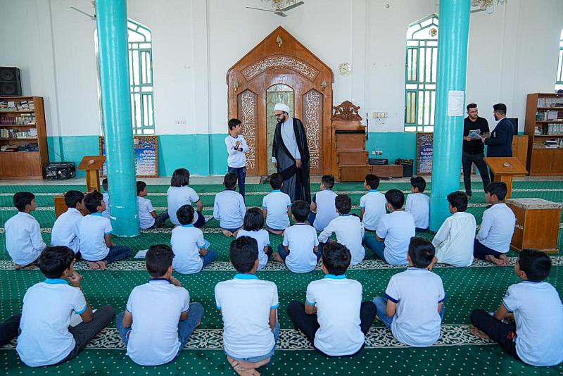وفد من المَجمَع العلميّ يتفقّد مشروع الدّورات القرآنيّة الصّيفيّة في ميسان