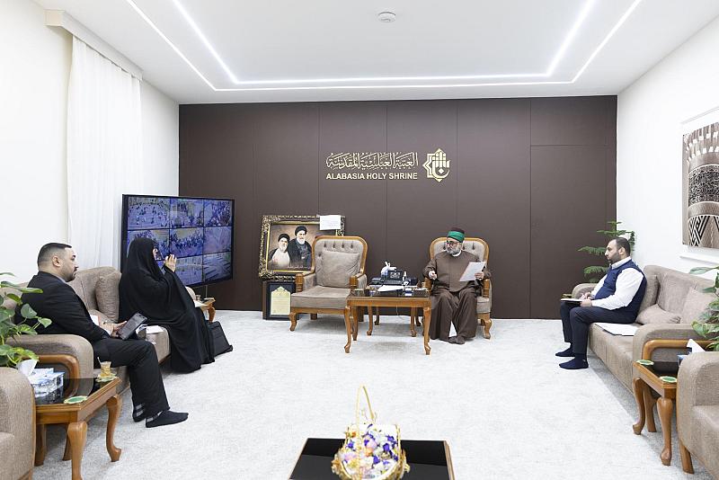 الأمين العام للعتبة العباسية المقدسة يجتمع مع قسم الشؤون الطبية للوقوف على احتياجاته وخططه المستقبلية