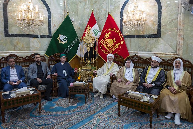 الحضرة القادرية تشيد بخدمات العتبة العباسية المقدمة للزائرين