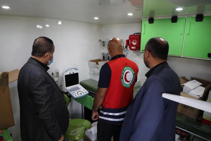 افتتاح مفرزةٍ طبّية متنقّلة جوار موكب أمّ البنين (عليها السلام) الخدميّ