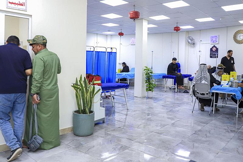 في الثاني عشر من المحرم.. قسم الشؤون الطبية يواصل تقديم خدماته الصحية المجانية للزائرين