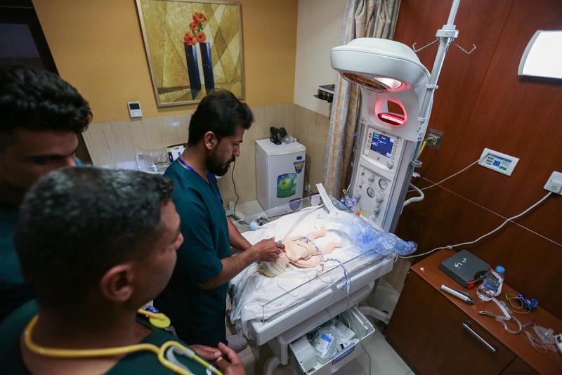 أكاديميّةُ الكفيل للتدريب والإسعاف الطبّي تقيمُ دورةً تخصّصية في الإنعاش القلبيّ الرئويّ (NRP) للأطفال حديثي الولادة