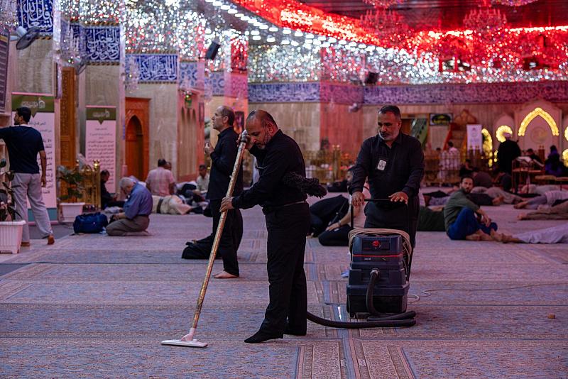  قسم مقام الإمام المهدي (عجّل الله فرجه) ينهي استعداداته لاستقبال زائري يوم عرفة
