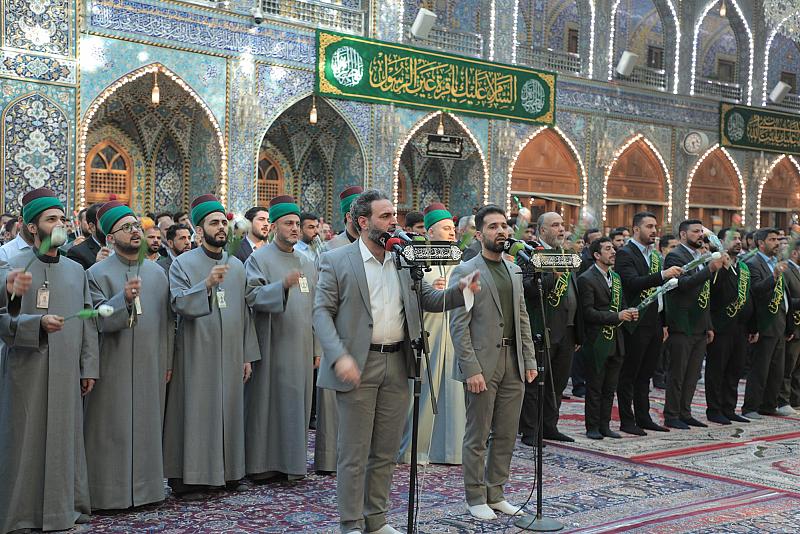 خَدَمة العتبة العباسية يؤدّون الممارسة العبادية ويحيون ولادة الصديقة الطاهرة