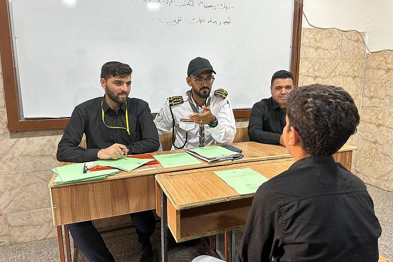 قسم الشؤون الفكرية يباشر بإجراء المقابلات للراغبين بالمشاركة في الدورة الكشفية