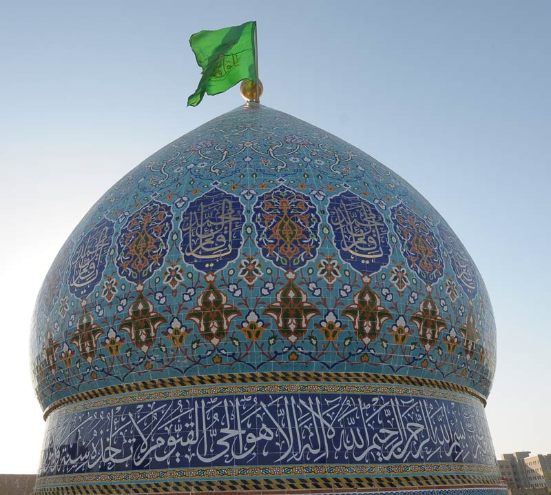 مراحل متقدمة يقطعها  مشروع ترميم وصيانة مقام الإمام المهدي (عجل الله فرجه الشريف)
