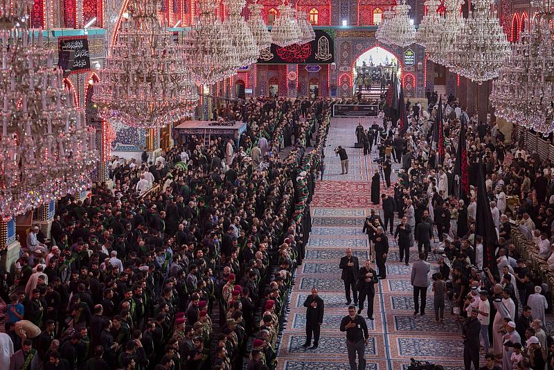 خدمة العتبتين المقدستين يُحيون ذكرى شهادة الإمام الصادق (عليه السلام) عبر موكب عزاء موحد