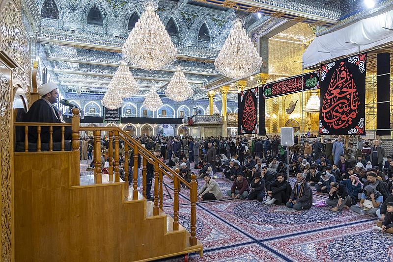 العتبة العباسية تواصل عقد مجالس العزاء بذكرى شهادة الإمام الكاظم (عليه السلام)