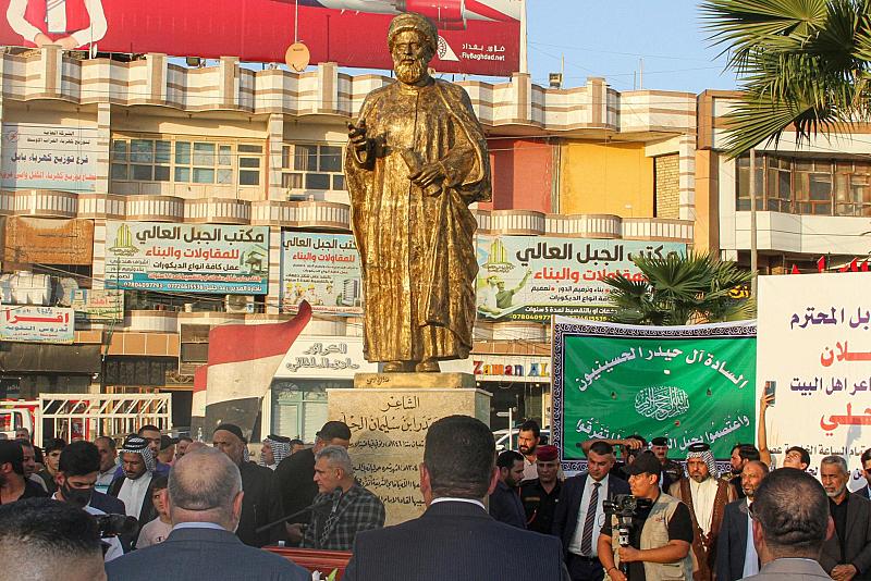 العتبة العباسية تشارك في افتتاح تمثال السيد حيدر الحلي (قدس سره) في بابل