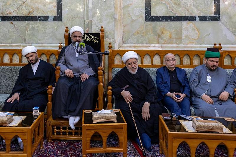 قسم العلاقات العامة يقيم مجلس عزائه الأسبوعي لإحياء ذكر أهل البيت (عليهم السلام)
