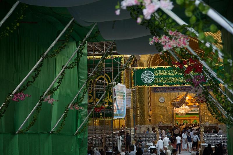 استعدادات مكثفة لمراسيم افتتاح الشباك الجديد لضريح أبي الفضل العباس (عليه السلام)..