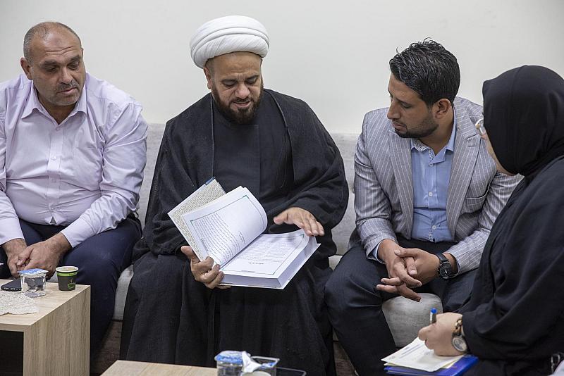 وفد جامعة الموصل يناقش مع قسم الشؤون الفكرية سبل توثيق جرائم داعش