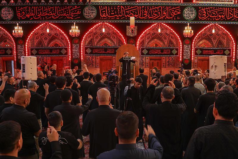 العتبة العباسية المقدسة تقيم مجلس عزاء لإحياء ذكرى شهادة الإمام السجاد (عليه السلام)