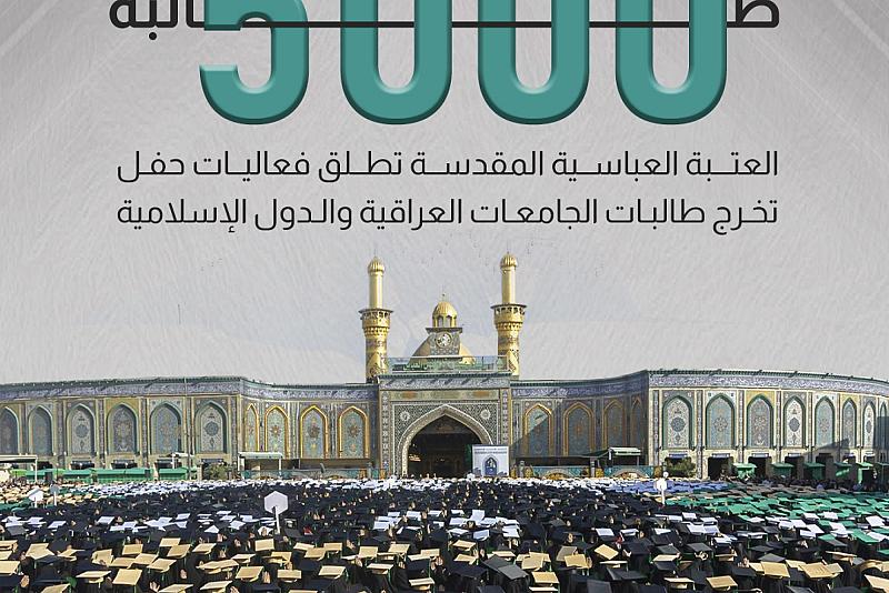 العتبة العباسية المقدسة تطلق فعاليات حفل تخرج طالبات الجامعات العراقية والدول الإسلامية