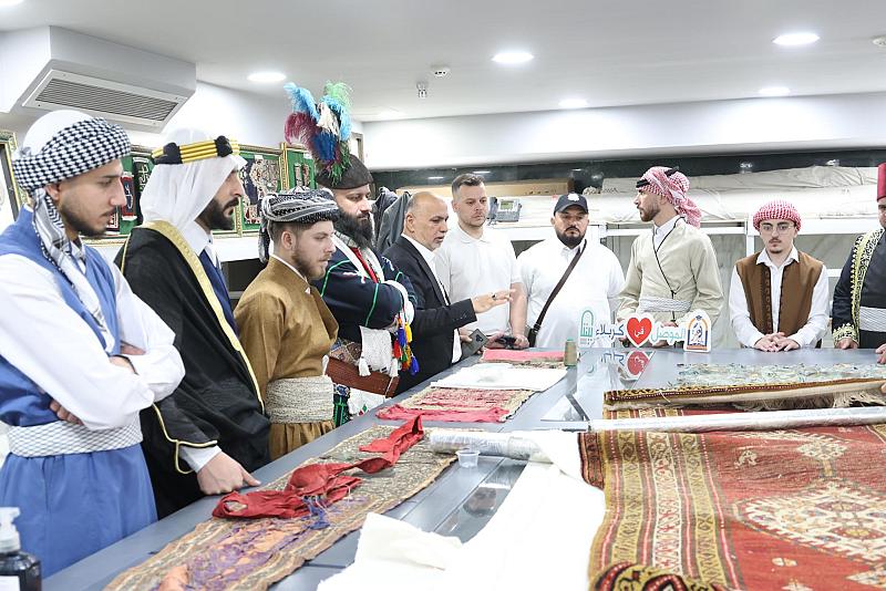 وفد من محافظة نينوى يطّلع على مقتنيات متحف الكفيل وعمل ملاكاته